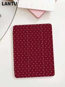 1pc Polka Dot Printed Tablet Protective Case, Compatible With Apple  10.2" /  Pro 11" 2020/2021,  (A16) 11" 11th Gen 2025,  9th/10th Gen, Apple Air 4th 10.9", Galaxy Tab S6 Lite 10.4", /, Anti-Drop, With Pencil Slot, Sleep/Wake Support, Romantic Gift For Friends And Family - 多色-2 - 查看 1