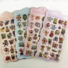 Pegatinas de animales divertidos de Italia, adecuadas para portátiles, teléfonos, bicicletas, pegatinas decorativas de dibujos animados - Multicolor - Ver 2