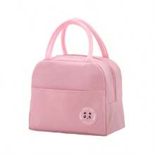 Hand Bag.Clutch Purse For Women.Lunch Bags For Woman. New Fashionable Large Capacity Lunch Tote Bag, Leak Proof And Stain Resistant Portable Dining Cart, Classic Insulated Bag, Hand-Held Tote Bag, Mommy Bag, Commuting Tote Bag, Daily Fitness Lunch Bag, Picnic Bag, Waterproof And Insulated Crossbody Bag, School Supplies Bag - 粉色 - 查看 7