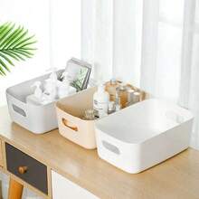 1/5/10pcs Multi-Purpose Storage Boxes, Household Wardrobe Clothes Organizer Bins, Toy & Snack Storage Containers, Plastic Organizer Baskets, Creative Desktop Storage Boxes, Bathroom & Kitchen Organizer Racks - Multicolor - View 3