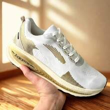 ZX Men's Comfortable And Stylish Sneakers For Physical Activities With Flexible Sole And High Impact Absorption - 白色和裸體 - 查看 2
