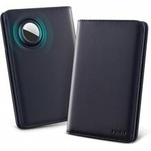 ¡RecomendadoVULKIT - Soporte para pasaporte con ranura para Airtag, piel de napa de alta calidad, bloqueo RFID Airtag portafolios para pasaporte, negro (Nappa Black), 5.9" x 4.2" x 0.78", Soporte para pasaporte¡Top de Temporada - Rosa napa - Ver 3