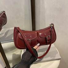 Vintage Women's Underarm Bag With Double Pockets, Y2K Style Zipper Top Handle Bag, Casual Harajuku Shoulder Bag, Hobo Design Multi-Pocket Top Handle Bag, Zipper Closure, Punk Style Crossbody Bag. Perfect For Daily Matching, Travel And Parties, An Ideal Gift Choice - Nhiều màu - Xem 13