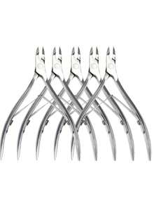 1 pieza Cortaúñas y cuticulas, tijeras para el cuidado de los pies, herramienta de manicura - Plateado - Ver 12