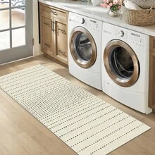 1pc Nordic INS Style Abstract Dot Pattern Rug - Minimalist Modern Cream Tone - Hallway Runner Carpet, Suitable For Bathroom, Kitchen, Entryway, Corridor, Bedside, Living Room, Bedroom, Etc. Soft Washable Rug, Home Decor - Multicolor - View 8