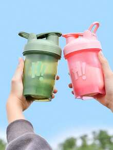 1pc Sports Water Bottle, Outdoor Fitness Creative Cup, Fashionable Drinking Bottle, Ideal Gift For Valentine's Day, Birthday, Gym, School - Multicolor - View 5