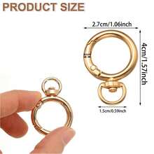 8/15pcs Heart Shaped Key Chain Clips With Spring Hooks, DIY Keychain, Suitable For Key Bags, Backpacks, Luggage Tags, Wallets And Handbag Accessories, Perfect Gift For Women - One Size - View 3