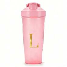 600ml/20oz Shaker Protein Bottle Powder Shake Cup Initials A To Z Pattern Water Bottle Plastic Mixing Cup Body Building Exercise Bottle Cup ON Fitness Cup Large-Capacity Plastic Cup - Letter - View 13