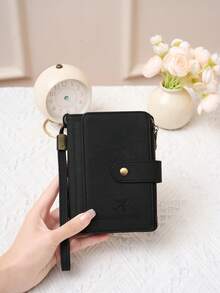 CHARM INFINITE RFID 防盗创意飞机造型护照夹钱包，带拉链 - 男女通用防盗护照收纳包，多卡位和腕带设计，可收纳机票、信用卡、硬币，是旅行、度假、圣诞节的理想之选 - 彩色 - 查看 7