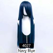 100cm Long Straight Synthetic Lolita Wig For Halloween Party Cosplay, Available In Gold, Blue, Red, Pink, Green, Purple, Suitable For Women Halloween Party - Multicolor - View 25