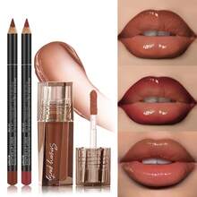 Pudaier 3PCS Hydrating Lip Gloss & Lip Liners Set Lip Combo- Define Your Lips With 3D Precision, Achieve Dewy Look For Any Occasion, Perfectly Versatile For Every Makeup Style! - 3PCS SET - View 9