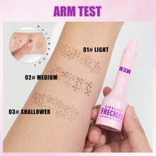 W3W Freckle Stamp, Waterproof & Long-Lasting Faux Freckles, Create Natural Makeup Look, 5-Point Realistic Sun-Kissed Freckle Effect, Easy To Use, Great Gift For Her - Multicolor - View 3
