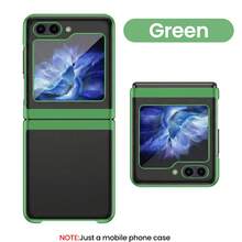 适用于三星 Galaxy ZFold3、ZFold4、ZFold5、ZFold6、ZFOLD7、ZFlip3、ZFlip4、ZFlip5、ZFlip6、ZFlip7FE、ZFlip7 手机壳,电镀边框透明硬质 PC 保护套,时尚百搭 - 彩色 - 查看 25