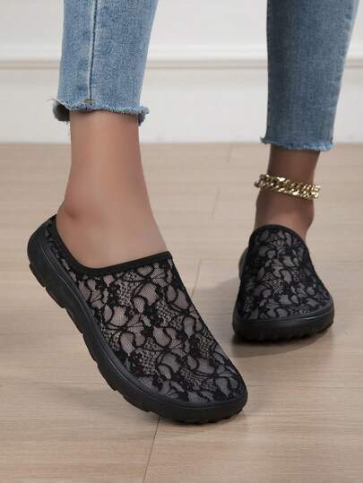 Dép lê thêu thanh lịch dành cho nữ, dép xăng đan thể thao đế dày thoải mái cho mùa xuân/hè.