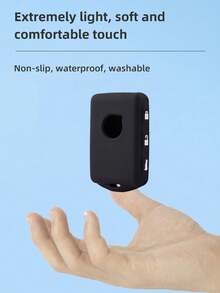 1pc Black Silicone Key Fob Cover, 3+1 Buttons, Suitable For Volvo XC40, XC60, XC90, S90, V90, S60, T4, T5, T6, T8 Vehicles - A - View 4