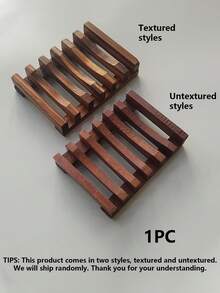 复古木质皂碟 时尚简约浴室皂架 浴室沥水皂盘 水槽皂架 手工皂架 - 棕色 - 查看 9
