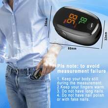 3PCS Pulse Oximeter for Finger - Combines The Function of Monitoring Blood Oxygen Saturation And Blood Oxygen Measurement, Personal Care Items for Both Men And Women, Perfect As Gifts Without a Wired Connection Included, Batteries Must Be Purchased Separately And Also Comes with an Elegant External Packaging Box. - Multicolor - Ver 5