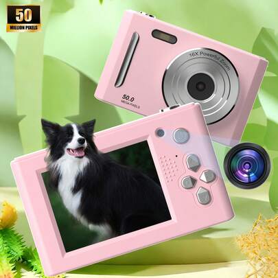 1080P Digital Camera - CCD Camera With 16x Zoom, Auto Focus, Photo Capture & Video Recording, 24 Fun Filters, MP3 & Gaming Features, Multi-Language Support, Retro Style - Perfect Holiday Gift For Friends & Travelers