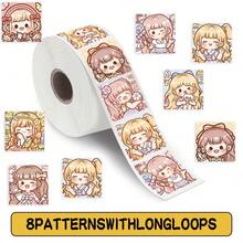 500 Pcs/Roll Girls Stickers - Cute Decals For Notebooks, Gift Wrapping & Crafts - 500PCS/Roll - View 6