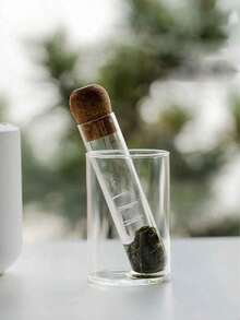 2pcs Glass Tea Infuser With Cork Lid, Reusable Tea Strainer For Loose Leaf Tea, Perfect For Mugs & Teapots - Multicolor - View 10