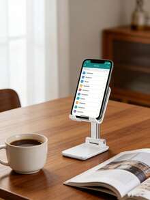 1pc Adjustable Slouchy Phone Holder, Tabletop Live Streaming Phone Stand, Universal Tablet Mount, Suitable For Online Classes, Video & Photo Shooting - Multicolor - View 5