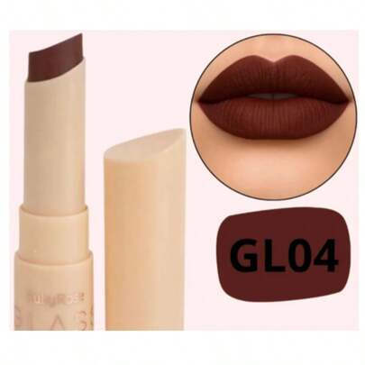 Batom Creamy Matte Glass Ruby Rose – Alta Cobertura, Acabamento Aveludado, 8 Cores | F567