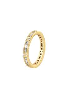 Women's Gold-Plated Hollow Cubic Zirconia Ring, Romantic & Elegant Design, Perfect Gift For Girlfriend On Date/Anniversary - Gold - View 8