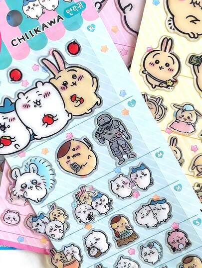 Removable Stickers - Cute 3D Decorative Stickers. Suitable For Decorating Phones, Laptops, Luggage, Water Bottles, Skateboards, Notebooks And Guitars. Great For Daily Use, Children's Birthday Gifts, Back-To-School Supplies, Travel Accessories Sets, And Teenage Room Decor - This Is The Most Popular DIY Sticker Set Among Anime Fans, Graffiti Enthusiasts, And Accessory Lovers.