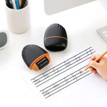 4-Line Grid Stamp, Writing Assistance Tool, 4-Line Grid Stamp Suitable For Homework, Children's Writing Practice, Standard Letters, School Supplies, Writing English Letters, Spanish Words, Chinese Characters And Numbers, Letter And Number Writing Practice Roller, Writing Practice Helpful Assistant! - Multicolor - View 7