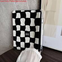 1个棋盘格纹平板电脑保护套，带三折支架 - 防震保护套，复古Y2K美学设计，带笔槽，兼容10.9/10.2/Air 第五代/Pro 11/第十代/9.7/Air 2/（第七代）/（第八代）/Air 4/5/Pro 11/第十代10.9英寸2022款智能保护套/Air 13（M3 2025）/Air 11（M3 2025）/Air 11（M3 2025）/11（A16 2025）/兼容Galaxy Tab S10+/S9/A9，兼容小米5/5PR/6/6PRO/7/7PRO - 彩色 - 查看 5