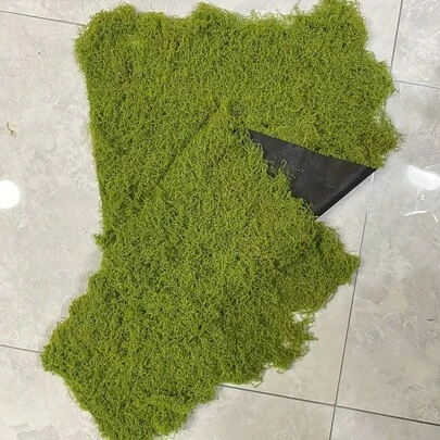 10pcs 19.69*39.37 Inch Artificial Moss Mats With Fabric Backing | Fake Moss, Artificial Greenery, Synthetic Turf, Suitable For Home Decor, Exhibition Setup, Wedding Party, Forest Themed Scenes