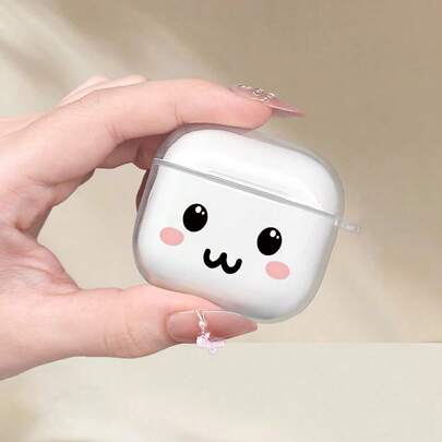 卡通表情图案耳机保护套，适用于耳机保护套 1/2、新款无线耳机保护套 3/Pro/Pro2，送给男朋友/女朋友的礼物，情人节礼物
