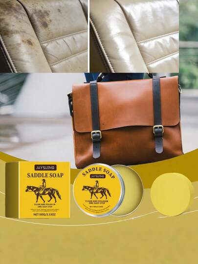 JAYSUING Leather Care Wax, Soft Waterproof Anti-Staining Saddle Boot Leather Surface Conditioner