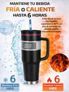 Termo Vaso Térmico Premium RR-39, de Acero Inoxidable 40 oz / 1200 ml con Asa Ergonómica, Popote Reutilizable y Tapa 3 en 1 – Doble Pared Aislante, Libre de BPA, Ideal para Bebidas Frías y Calientes, Disponible en 10 Colores Modernos para Uso Diario. - Morado - Ver 3