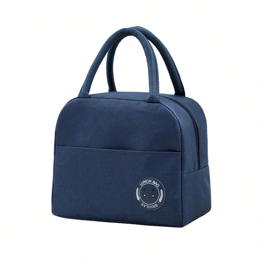 Hand Bag.Clutch Purse For Women.Lunch Bags For Woman.  New Fashionable Large Capacity Lunch Tote Bag, Leak Proof And Stain Resistant Portable Dining Cart, Classic Insulated Bag, Hand-Held Tote Bag, Mommy Bag, Commuting Tote Bag, Daily Fitness Lunch Bag, Picnic Bag, Waterproof And Insulated Crossbody Bag, School Supplies Bag - 藏蓝色 - 查看 1