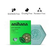 ANIHANA Body Wash Bar With Coconut Oil And Hemp Seed Oil, Soap Free, Moisturizing, Gentle, Soft Skin Care, Refreshing Cucumber &Amp; Mint Scent 2.8 Oz - Màu A - Xem 3