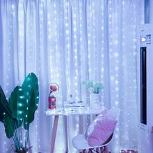 1pc LED Curtain String Lights, USB Powered With 8 Flashing Modes, Remote Control Fairy Lights For Holiday, Wedding, Birthday, Festival, Easter, Valentine's Day Decoration - USB Plug Curtain Light - View 21