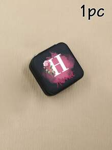 Personalized Jewelry Box-With Birth Flower, Custom Name Travel Jewelry Box, Customized Letters Jewelry Boxes For Women, Men Jewelry Box, Jewelry Box Organizer, Customizable Valentine'S Day, Travel, Convenient, Birthday Gifts, Couples, Family, Mom - Style C - View 10