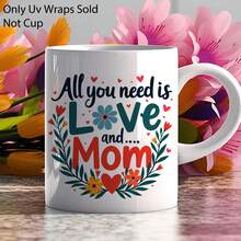 12张趣味母亲节语录UV DTF马克杯贴纸，妈妈语录设计，适用于16盎司Libbey保温杯，最佳妈妈主题塑料贴纸，适用于马克杯、水瓶、DIY工艺品、母亲节礼物（不含杯子，仅贴纸） - 彩色 - 查看 10