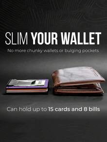 MIYIN Minimalist Aluminum Alloy Men's Wallet - Ultra-Thin RFID Blocking Wallet | Scratch-Resistant, Credit Card Holder And Cash Clip, Easy Access To Coins And Cards, Multifunctional Metal Wallet With Cash Clip, Suitable For Daily Use, Gift For Boyfriend/Husband/Father - Purple - View 6