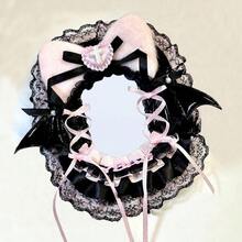 1pc Handmade Collectible Card Sleeve, 3-Inch Idol Card Storage Protector, Compatible With And Anime Photo Cards, Lace Plush Ear Ornament Bow Card Holder, Sweet Lolita Card Frame, Anti-Scratch Peripheral Protective Shell, DIY Storage And Display For Collectible Photos - A - View 18