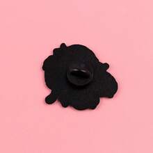 Hippo Quote Enamel Brooch - Cute Badge For Backpacks And Clothes - White - View 9