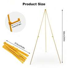 Foldable Display Stand, 66 Inch Adjustable Height, Lightweight Tripod, Suitable For Weddings/Birthdays/Easter, Indoor And Outdoor Use, Modern Style Display Stand - 金子 - 查看 4