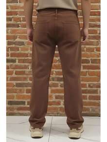 Men's Balloon Jeans - 鏽棕色 - 查看 2