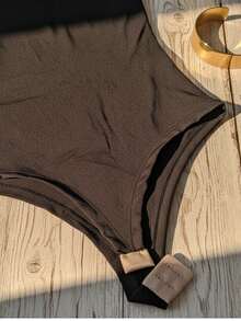 Set Of 2 Women's Short-Sleeved Elegant Bodysuits In Supplex Fabric. Stylish Casual Look, Comfortable Bodysuit, Basic And Stylish Fashion. Simple, Casual, Knit Fabric. - 蒙特內哥羅 - 查看 4