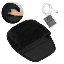 Esta almohadilla térmica USB es apta tanto para hombres como para mujeres e incluye un reposamuñecas. Es un calentador de manos invernal que evita que las manos se entumezcan y se enfríen. - Negro - Ver 3