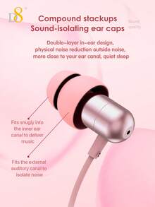 D8 USB-C 睡眠耳机，带麦克风，有线耳塞，重低音，Type-C 接口，隔音效果好，兼容 17/16/16 Pro/16 Pro Max/15、安卓手机、Galaxy S23 Ultra、Galaxy S23、Galaxy S22、Galaxy S21、Note 10、S23、S22、S21、S20 和 A53、A54、A33、A34 等机型，适用于大多数 Type-C 设备，节日礼物、情人节礼物、圣诞节礼物。 - 彩色 - 查看 7