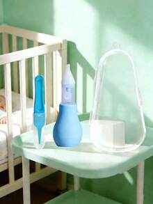 Baby Aspirator, Pump-Style Newborn Mucus Cleaner, Essential Newborn Supplies, Baby Care Tool, Safely Protects Baby Skin, Suitable For Newborns And Infants - Multicolor - View 9