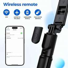 3 IN 1 Wireless Bluetooth Selfie Stick Tripod Monopod Stand Phone Holder Outdoor Travel Mobile Phone Live Streaming - one-size - View 10