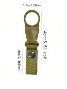 1pc Outdoor Water Bottle Clip Hook, Portable Mineral Water Bottle With Carabiner, Multi-Function Small Water Bottle With Backpack Quick Hanging Hook - Multicolor - View 3